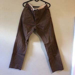 Vans size 32 brown chinos